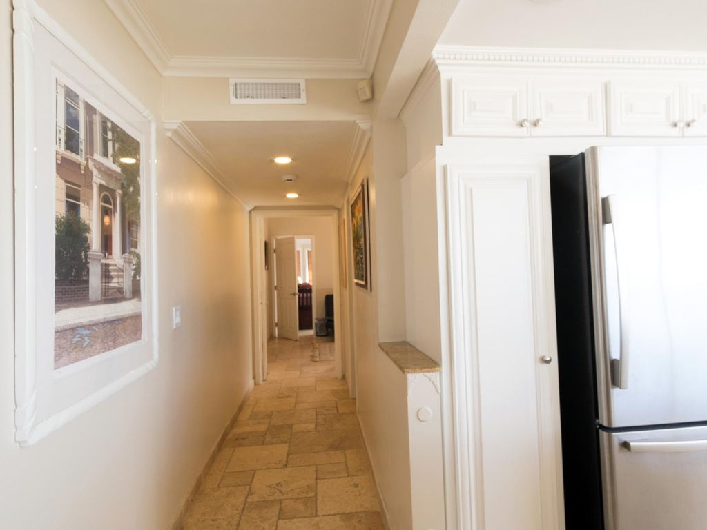 Hallway from Kitchen to Master Bedroom Suite Penthouse